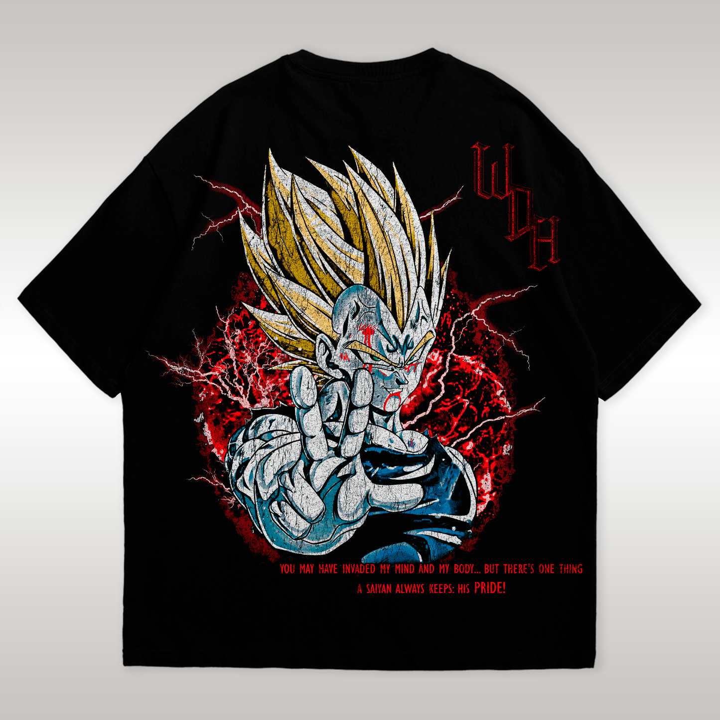 Playera Vegeta Dark Aura Drop V.1 DBZ