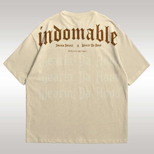 Playera Indomable Made for More Drop