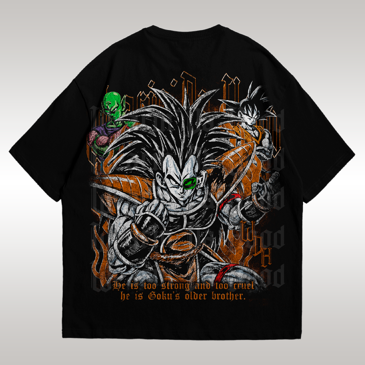 Playera Raditz Dark Aura Drop V.2 DBZ