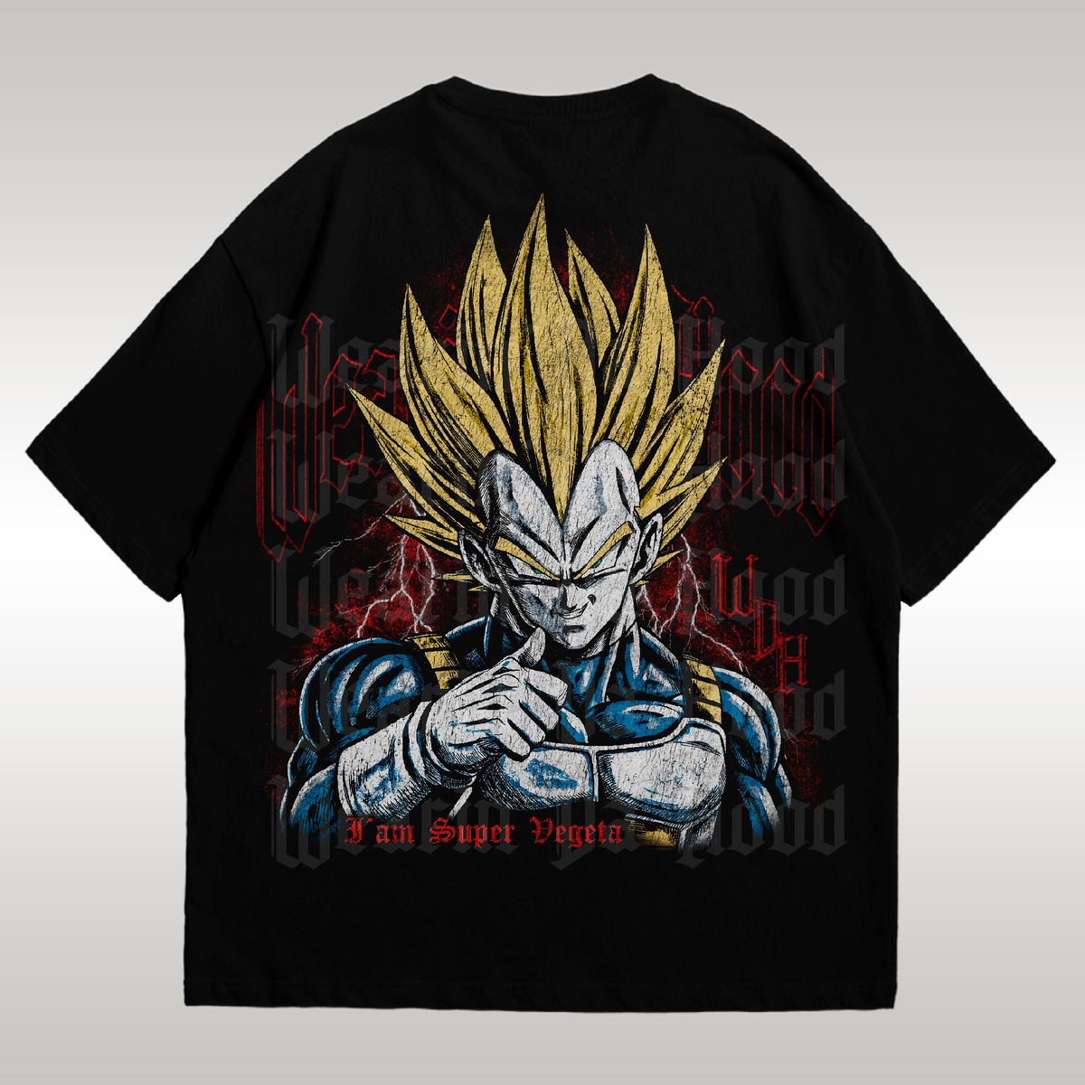 Playera Super Vegeta Dark Aura Drop V.2 DBZ